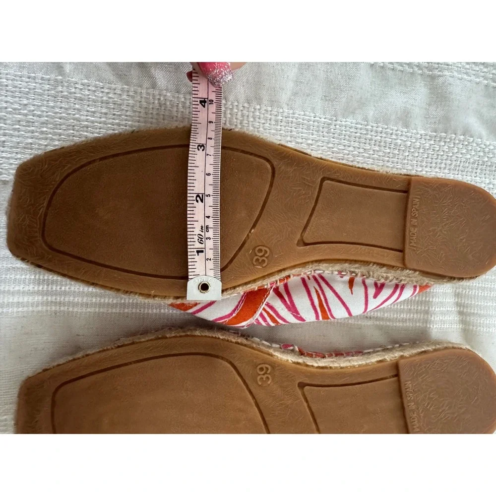 Women's Haus Of Assembly Espadrille Slip On‎ Shoes Size 9 Orange Pink Barbiecore